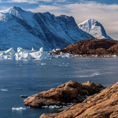 Τοπίο φιορδ της ανατολικής Γροινλανδίας