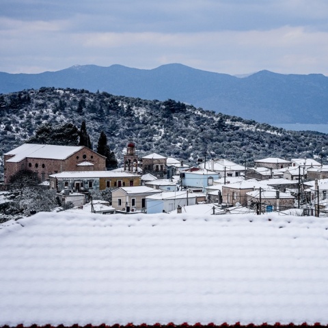 Χιόνια στη Λέσβο