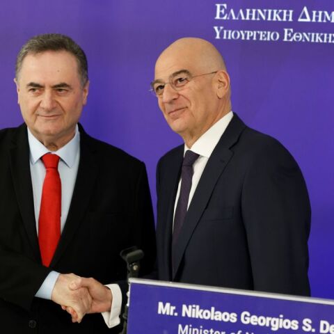 O Νίκος Δένδιας με τον Ίσραελ Κατζ