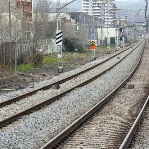 Σιδηροδρομική γραμμή στην Ισπανία