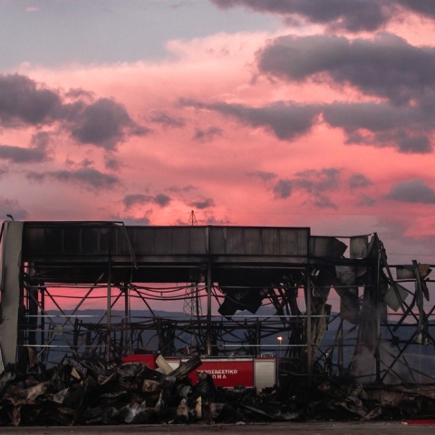 Οι κατεστραμένες εγκαταστάσεις της Βιολάντα