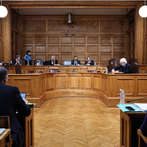 Στιγμιότυπο από συνεδρίαση της Εξεταστικής Επιτροπής για τον ΟΠΕΚΕΠΕ