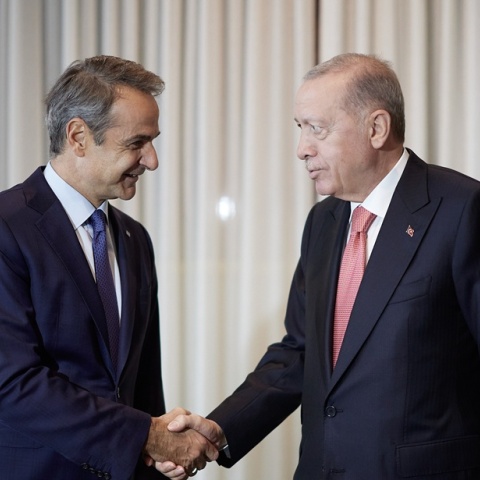 Κυριάκος Μητσοτάκης και Ρετζέπ Ταγίπ Ερντογάν