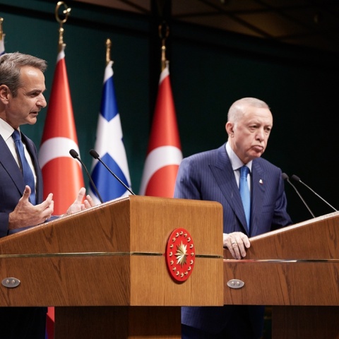 Κυριάκος Μητσοτάκης και Ρετζέπ Ταγίπ Ερντογάν
