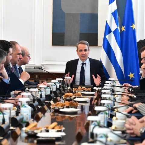 Στιγμιότυπο από το Υπουργικό Συμβούλιο