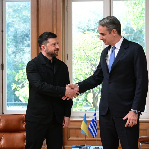 Κυριάκος Μητσοτάκης και Βολοντίμιρ Ζελένσκι