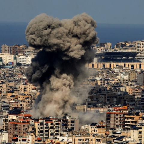 Καπνοί μετά από επίθεση στον Λίβανο