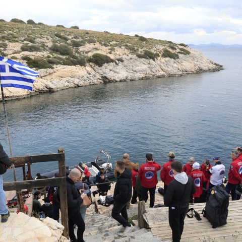 Στιγμιότυπο από τις έρευνες για τον δύτη