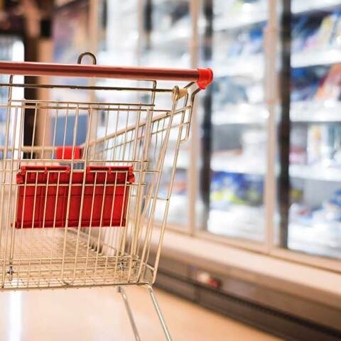 Καρότσι σε σούπερ μάρκετ