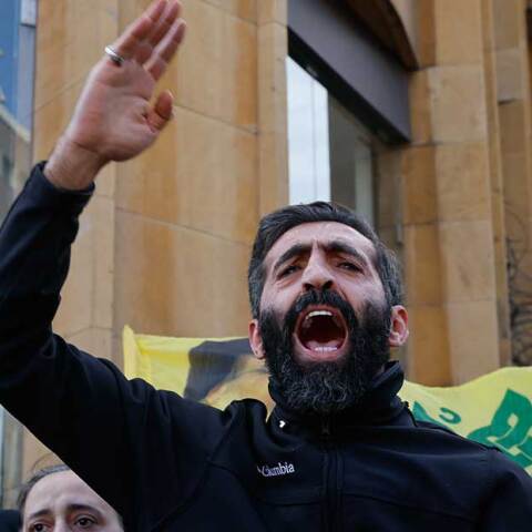 Υποστηρικτής της Χεζμπολάχ στην πρωτεύουσα του Λιβάνου, Βηρυτό