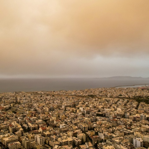Αφρικανική σκόνη πάνω από το Ηράκλειο Κρήτης