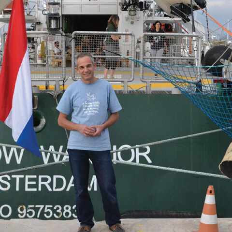 Κωστής Παπαϊωάννου, πρόεδρος του ελληνικού γραφείου της Greenpeace και μέλος του Συμβουλίου της Greenpeace International