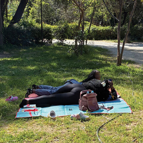 Σε βλέπω να λιάζεσαι σαν σαύρα