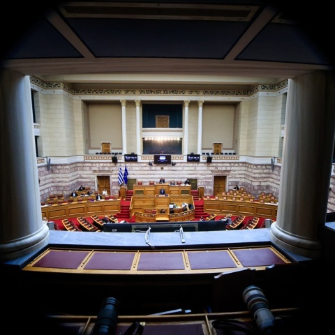 Η Ολομέλεια της Βουλής εικόνα από το θεωρείο