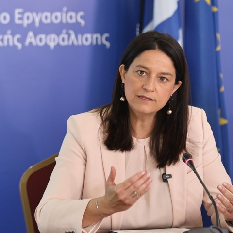 Η υπουργός Εργασίας, Νίκη Κεραμέως