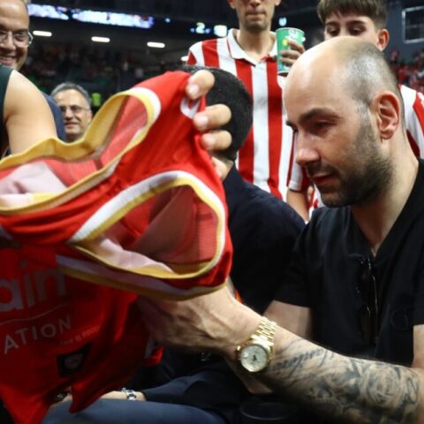 Ο Βασίλης Σπανούλης βρέθηκε στο Telekom Center Athens για να παρακολουθήσει από κοντά το Final Four της EuroLeague.
