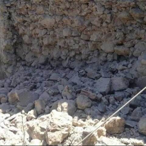 Ζημιές σε κατοικία από τον σεισμό στην Εύβοια