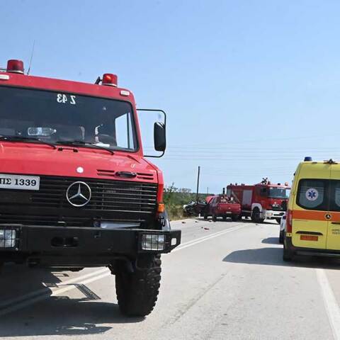 Ασθενοφόρο του ΕΚΑΒ έχει σπεύσει σε τροχαίο