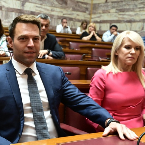 Στέφανος Κασσελάκης και Θεοδώρα Τζάκρη