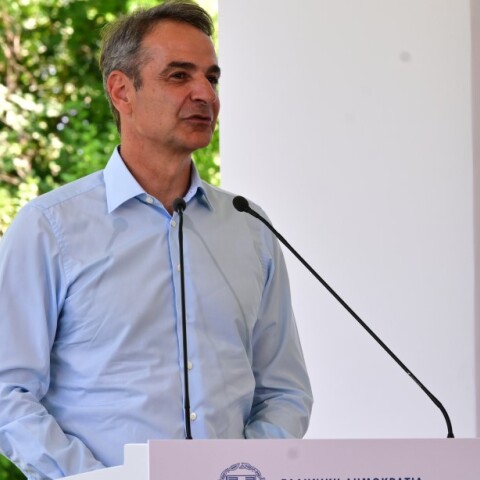 Ομιλία Μητσοτάκη για τον Τριπλό Κόμβο Σκαραμαγκά