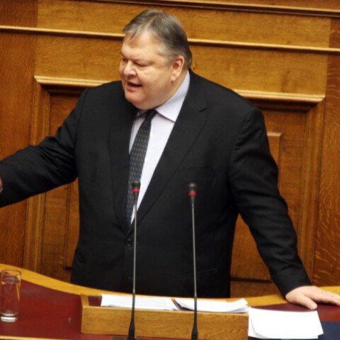 Ο Ευάγγελος Βενιζέλος στη Βουλή