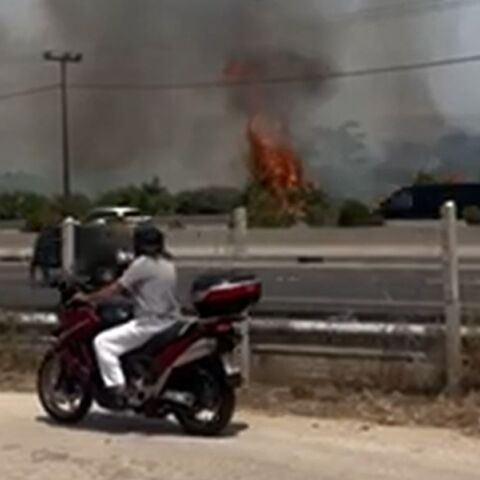 Χωρίς ενεργό μέτωπο η φωτιά κοντά στα διόδια Αφιδνών