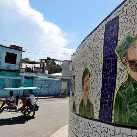 Mural στην Αβάνα για τον Φιντέλ Κάστρο