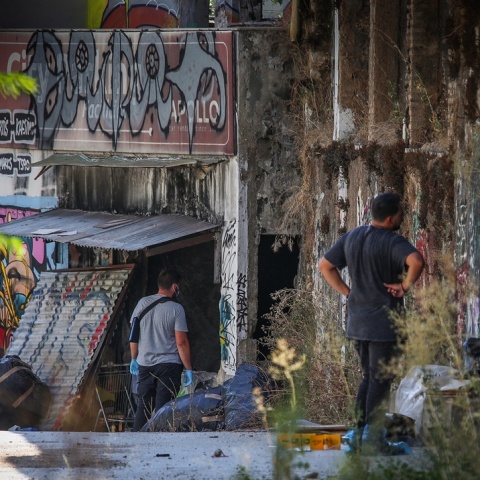 Το σημείο όπου βρέθηκε η βαλίτσα με το πτώμα της 38χρονης Βρετανίας στην Κυψέλη