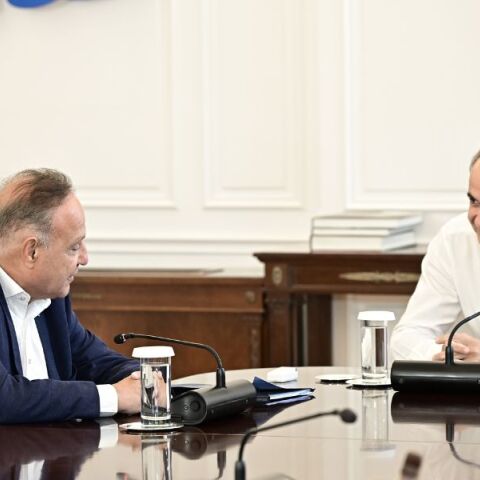 Συνάντηση Μητσοτάκη - Αγγελούδη στο Μαξίμου για την ανάπλαση της ΔΕΘ - Νέος εκθεσιακός χώρος και μητροπολιτικό πάρκο πρασίνου έως το 2030