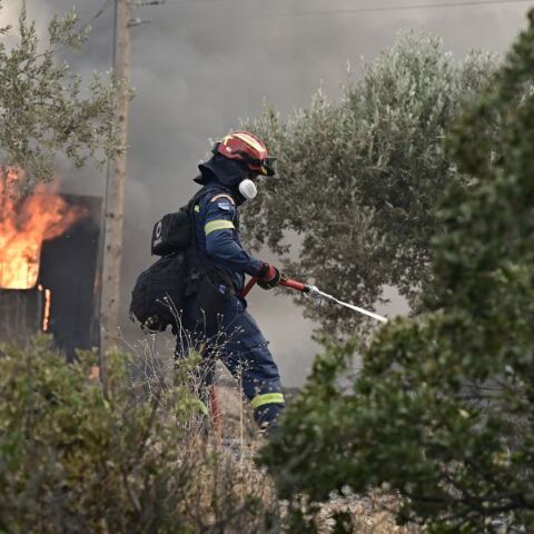 Δασική πυρκαγιά σε εξέλιξη μεταξύ Κοκκινοχώματος και Ελευθερούπολης στην Καβάλα - Μήνυμα 112 στους κατοίκους για προσοχή, στη μάχη και εναέρια.