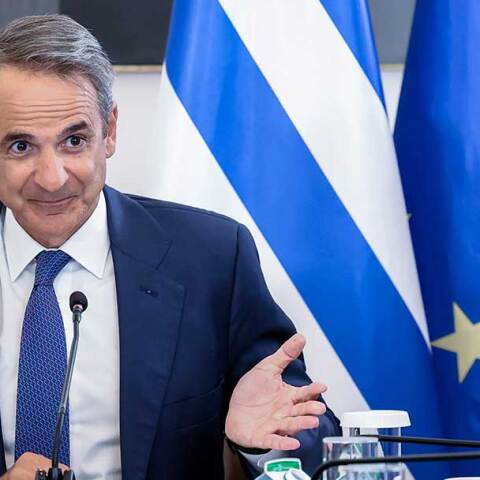 Ο πρωθυπουργός Κυριάκος Μητσοτάκης στο Υπουργικό Συμβούλιο