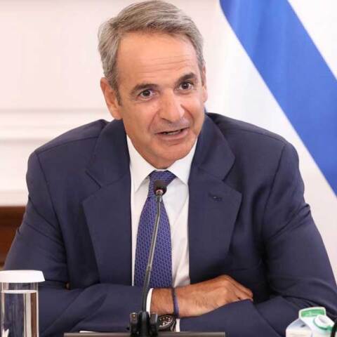 Ο πρωθυπουργός Κυριάκος Μητσοτάκης στο Υπουργικό Συμβούλιο