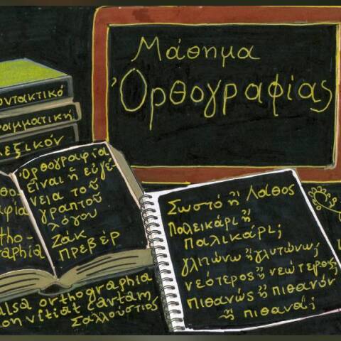 Ορθογραφία, Ωρθωγραφοία, orthographia: Η ορθογραφία είναι η ενδυμασία των λέξεων