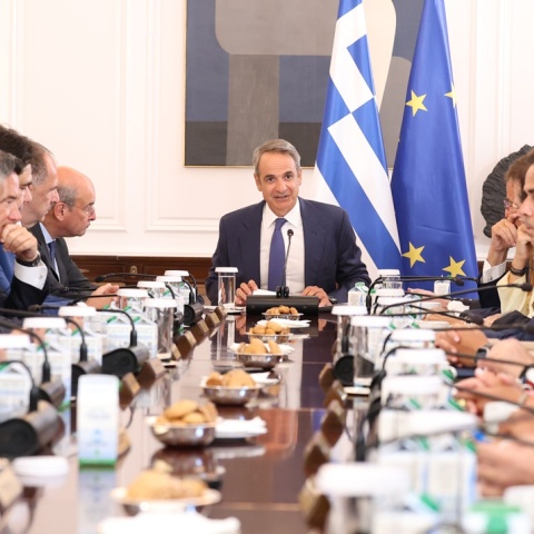 Στιγμιότυπο από συνεδρίαση του Υπουργικού Συμβουλίου