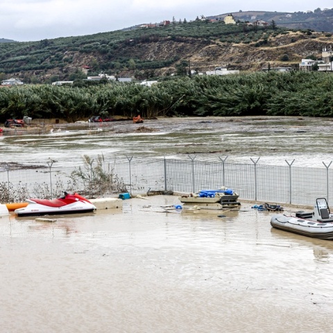 Πλημμυρισμένη περιοχή στην Κρήτη από την κακοκαιρία