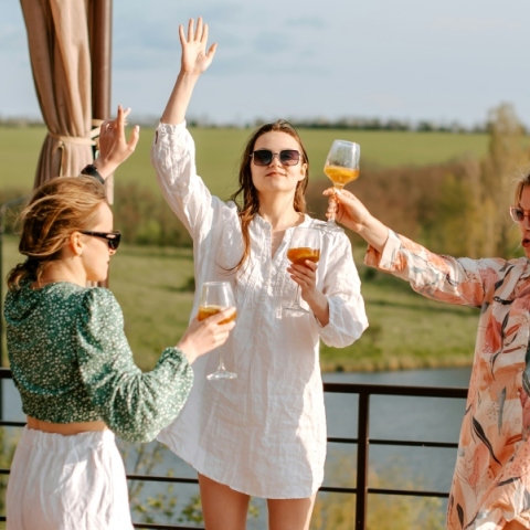 Women having fun