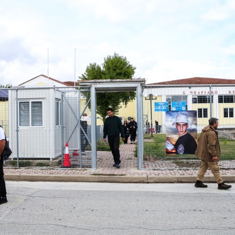 Το Συνεδριακό Κέντρο όπου πραγματοποιείται η δίκη για τα Τέμπη στη Λάρισα