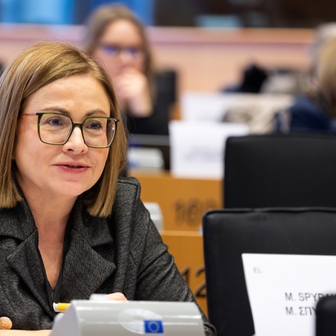 Η Μαρία Σπυράκη στα έδρανα του Ευρωπαϊκού Κοινοβουλίου