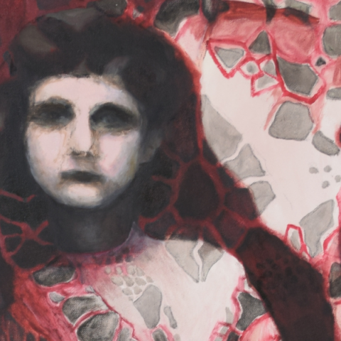 Έργο από την εικαστική έκθεση “Οι μνήμες μας προικίσανε” της Ντέπης Παυλίδου