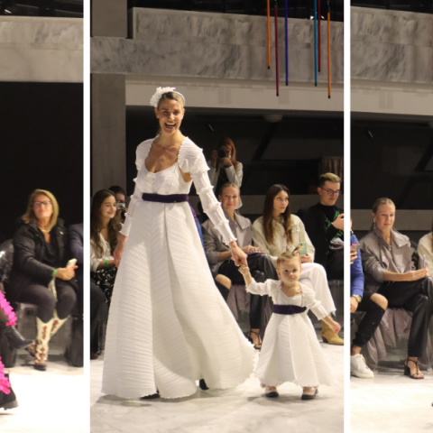 Στιγμιότυπα από την επίδειξη μόδας της Δάφνης Βαλέντε