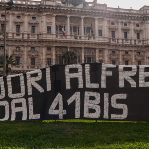 Διαμαρτυρία για την αποφυλάκιση του αναρχικού Alfredo Cospito