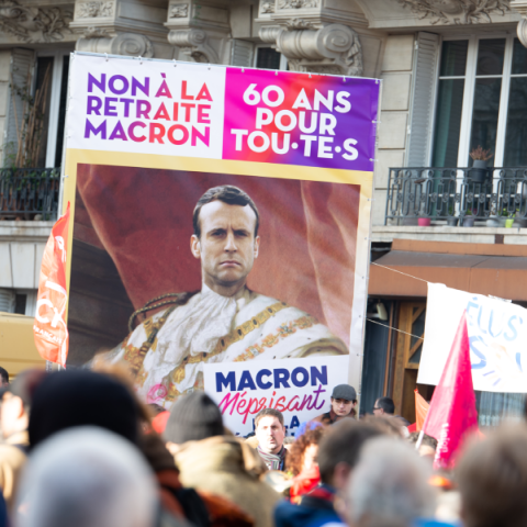 Διαμαρτυρίες για την προτεινόμενη από την κυβέρνηση μεταρρύθμιση του συνταξιοδοτικού συστήματος στο Παρίσι