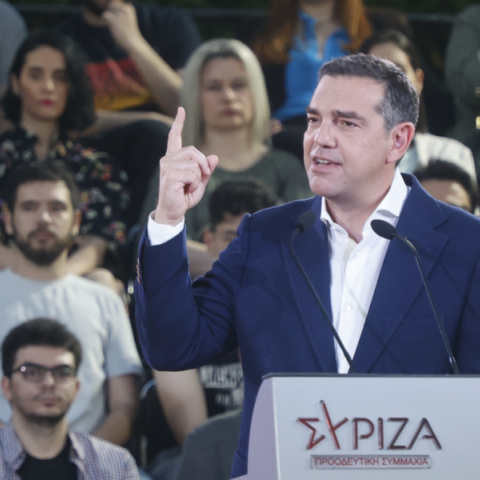 Ομιλία του προέδρου του ΣΥΡΙΖΑ Προοδευτική Συμμαχία Αλέξη Τσίπρα στην Νίκαια στην Πλατεία 17ης Αυγούστου (Οσία Ξένη)  