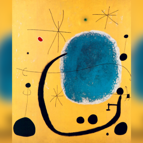 Εικ.: Joan Miro, «L'Oro dell' Azzurro» (1967)
