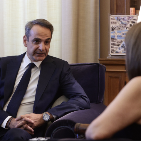 ΣΥΝΑΝΤΗΣΗ ΤΗΣ ΠτΔ ΚΑΤΕΡΙΝΑΣ ΣΑΚΕΛΛΑΡΟΠΟΥΛΟΥ ΜΕ ΤΟΝ ΠΡΩΘΥΠΟΥΡΓΟ ΚΥΡΙΑΚΟ ΜΗΤΣΟΤΑΚΗ