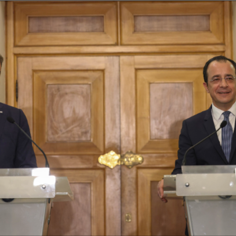 Συνάντηση Μητσοτάκη - Χριστοδουλίδη