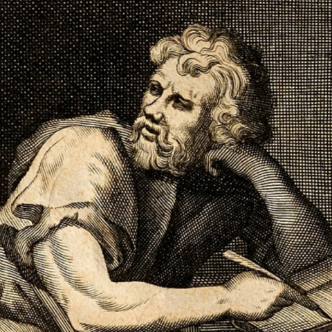 Ο Επίκτητος σε γκραβούρα του μεσαίωνα