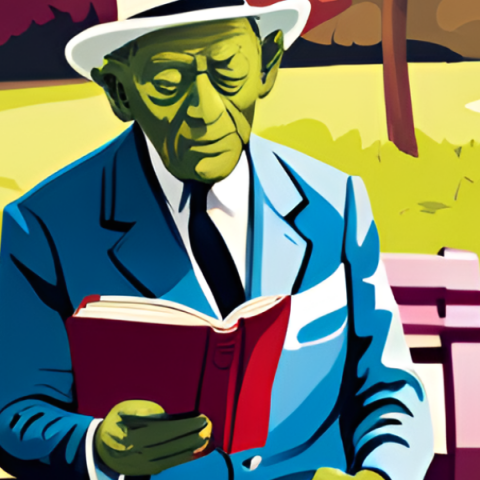 Ο μοναχικός ηλικιωμένος άντρας στο σιντριβάνι