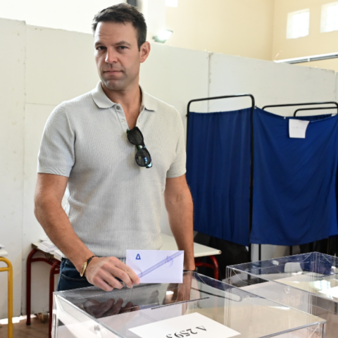 Εκλογές 2023: Ψήφισε ο Στέφανος Κασσελάκης