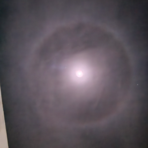 Το φαινόμενο Halo Moon - Σεληνιακό Φωτοστέφανο εμφανίστηκε στην Κρήτη